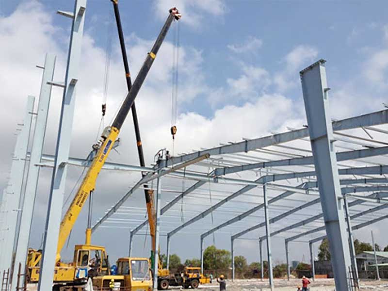 xây dựng nhà xưởng khung thép tiền chế