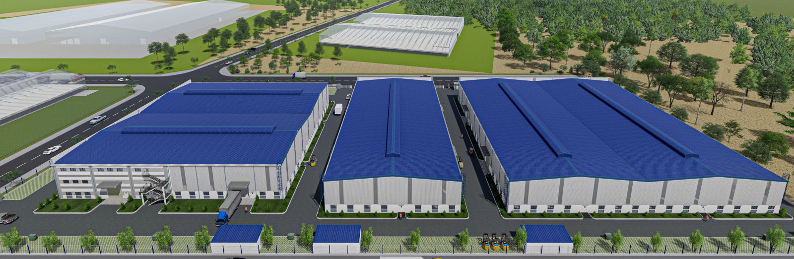 Cho thuê 5 nhà xưởng mỗi kho rộng 2,918 m2 trong KCN Việt Hương 2, Bến Cát, BD